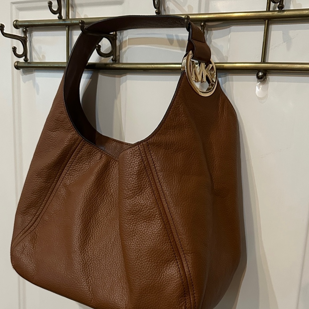 Michael Kors Tan Leather Hobo Bag